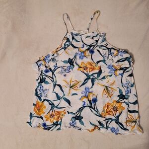 SPRING OUTFITS Aeropostale Floral Sleeveless Top | Women’s Size Medium